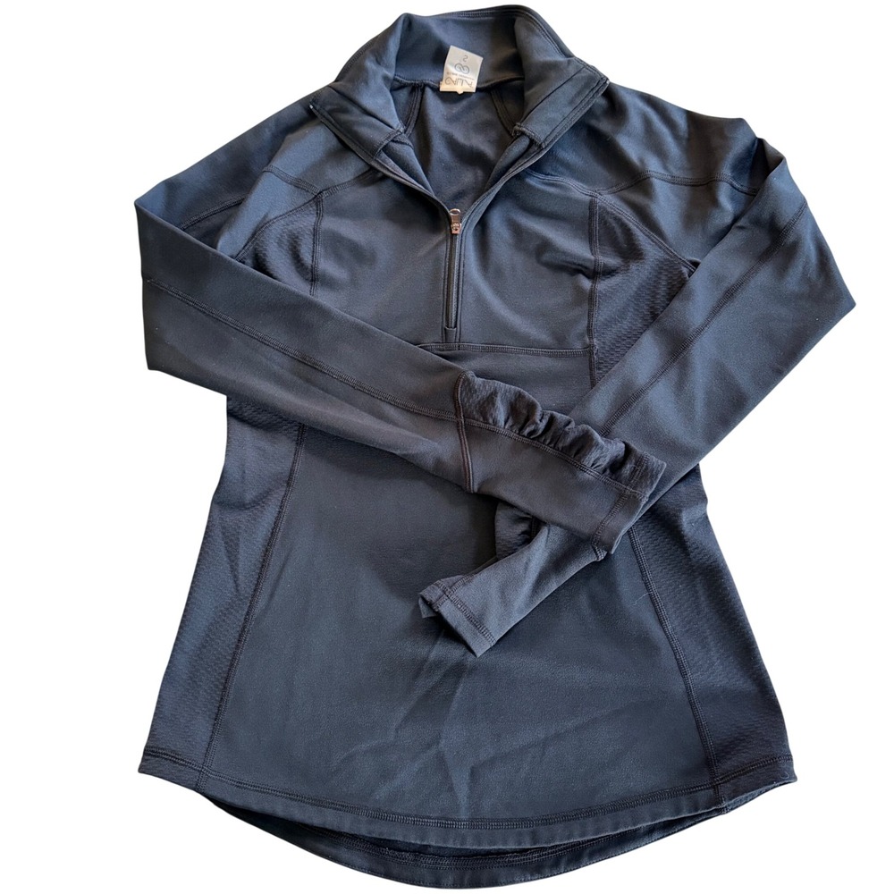 Calia Women S Black 1/4 zip Pullover Athletic Running Top Athleisure Performance